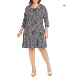 Michael Kors NWT Leopard Print Cutout Dress Large